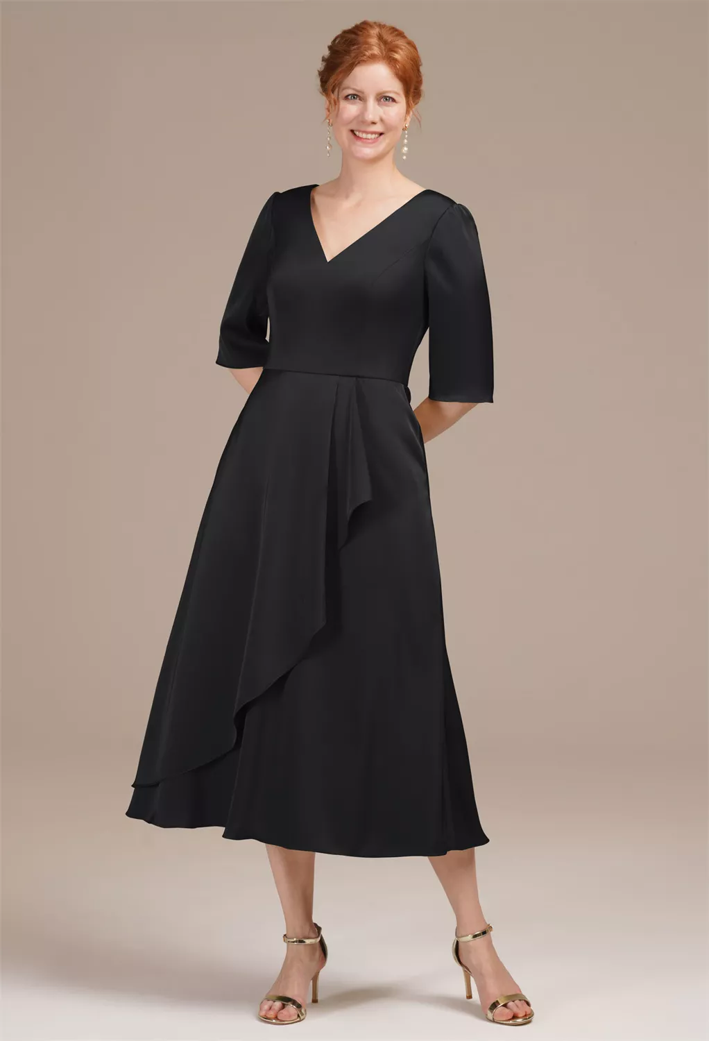 AW Zephyrine Black Metallic  Mother of the Bride Dresses